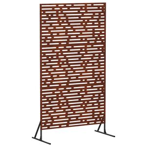 vidaXL Sichtschutz 100 x 50 x 180 cm Wetterfeststahl Rostoptik