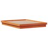 vidaXL Massivholzbett mit LED-Beleuchtung Wachsbraun 150x200 cm Kiefer