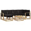 vidaXL Outdoor-Sofagarnitur 7 stk. Wei&szlig; und Schwarz