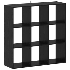 vidaXL B&uuml;cherregal Schwarze Eiche 102 x 32 x 102 cm