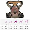 vidaXL Hundegeschirr Reflektierend Verstellbar Camouflage Braun M