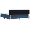 vidaXL Boxspringbett mit Matratze mit LED Blau 200 x 200 cm Stoff