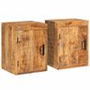 vidaXL Nachttisch 2 stk. Braun 35 x 33 x 48 cm Massivholz Mango