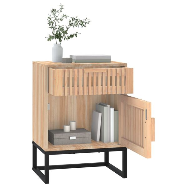 vidaXL Nachttisch 40x30x55,5 cm Holzwerkstoff & Eisen