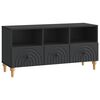 vidaXL TV-Schr&auml;nk Schwarz 102 x 34,5 x 50 cm Holzwerkstoff