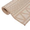 vidaXL Outdoor-Teppich Flachgewebe 80x250 cm Braun Gestreift