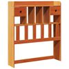 vidaXL Kopfteil mit Stauraum Wachsbraun 75 cm Massivholz Kiefer