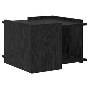 vidaXL Couchtisch Schwarz Eichen-Optik 50,5 x 50 x 33 cm Holzwerkstoff