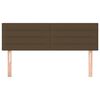 vidaXL Kopfteile 2 Stk. Dunkelbraun 72x5x78/88 cm Stoff