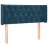 vidaXL Kopfteil mit Ohren Dunkelblau 93x16x78/88 cm Samt
