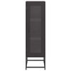 vidaXL Highboard Schwarz 36x39x123 cm Kaltgewalzter Stahl