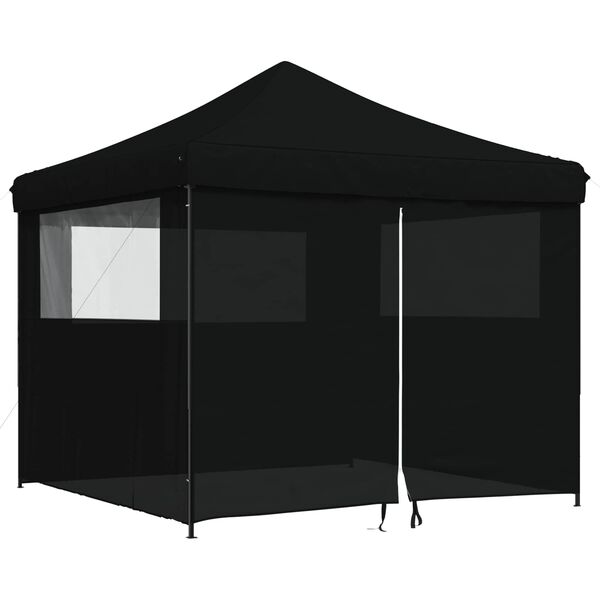 vidaXL Party-Zelt Schwarz 292 x 292 x 315 cm Oxford-Stoff