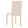 vidaXL Esszimmerst&uuml;hle 2 Stk. Creme Stoff