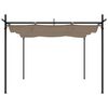 vidaXL Pergola mit Schiebedach Taupe 295x292x230 cm