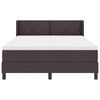 vidaXL Boxspringbett mit Matratze Dunkelbraun 140 x 190 cm