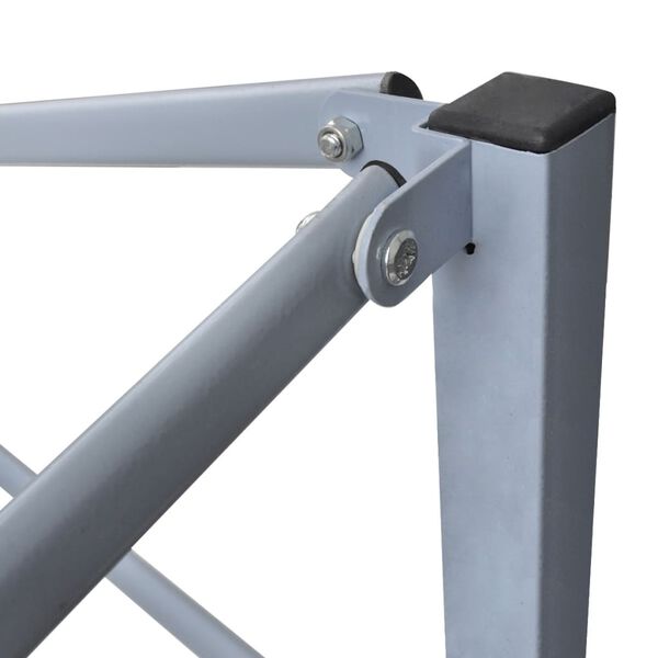 vidaXL Profi-Partyzelt Faltbar mit 2 Seitenwänden 2×2m Stahl Anthrazit