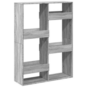 vidaXL B&uuml;cherregal Grau Sonoma 100x33x135 cm Holzwerkstoff