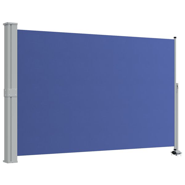 vidaXL Ausziehbare Seitenmarkise 160x300 cm Blau