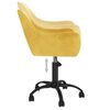 vidaXL Esszimmerstuhl Drehbar Senfgelb Samt