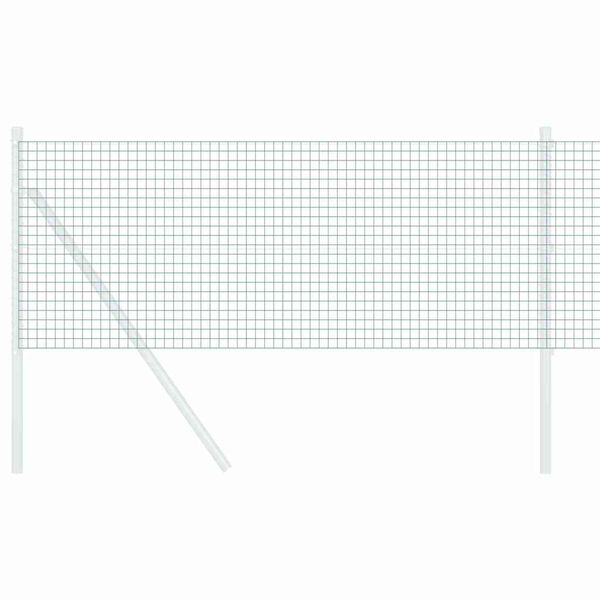 vidaXL Geschweißter Drahtzaun Grün 0,5 x 50 m Stahl