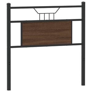 vidaXL Ersatz-Kopfteil Braun Eichen-Optik 75 cm Holzwerkstoff und Stahl
