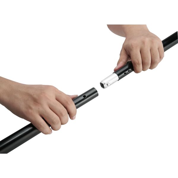 vidaXL Teleskopischer Hintergrund-System + Weißer Hintergrund 3 x 5 m