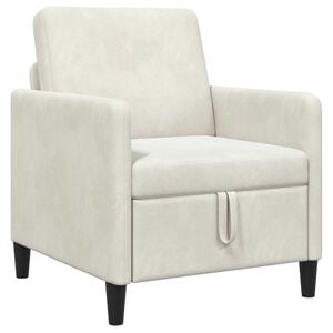 vidaXL Sofa mit Stauraum Creme 72 x 78 x 87 cm Polyester