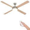 vidaXL Deckenventilator mit Licht und Fernbedienung &Oslash; 130 cm Sonoma