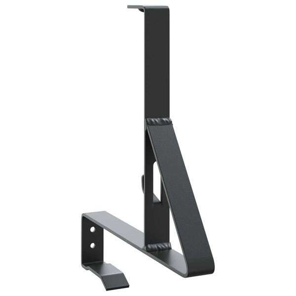 vidaXL Schneew&auml;chter Unterst&uuml;tzung Schwarz 29,5 x 3 x 34,5 cm Stahl