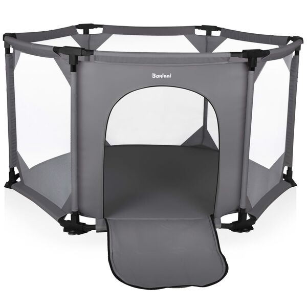 Baninni Laufstall Giocco Dunkelgrau