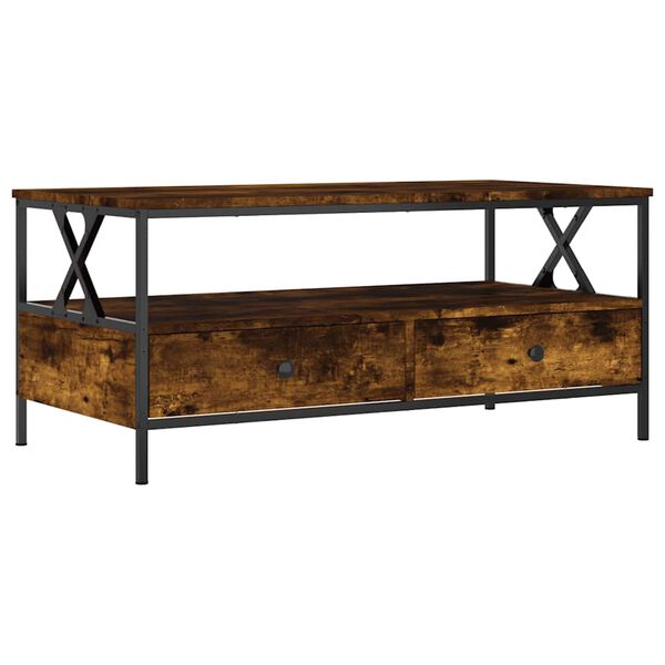 vidaXL Couchtisch R&auml;uchereiche 100x51x45 cm Holzwerkstoff