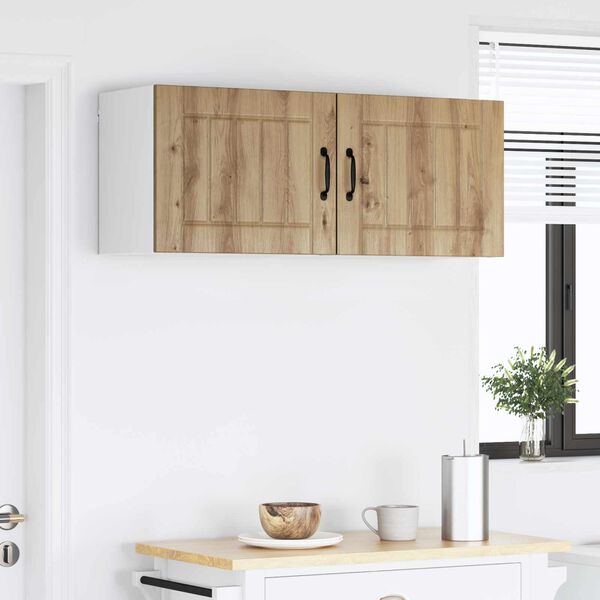 vidaXL K&uuml;chenschrank 2 pcs Artisan-Eiche 50 x 31 x 40 cm Holzwerkstoff