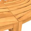 vidaXL Baumb&auml;nke 2 Stk. Halbrund &Oslash;201 cm Massivholz Teak