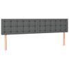 vidaXL Ottoman-Bett mit Matratzen Dunkelgrau 180x200 cm Stoff