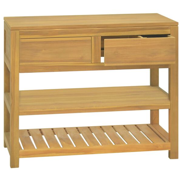 vidaXL Badschrank 90x45x75 cm Massivholz Teak