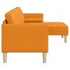 vidaXL Sofa Set mit Kissen Dunkelgelb Polyester