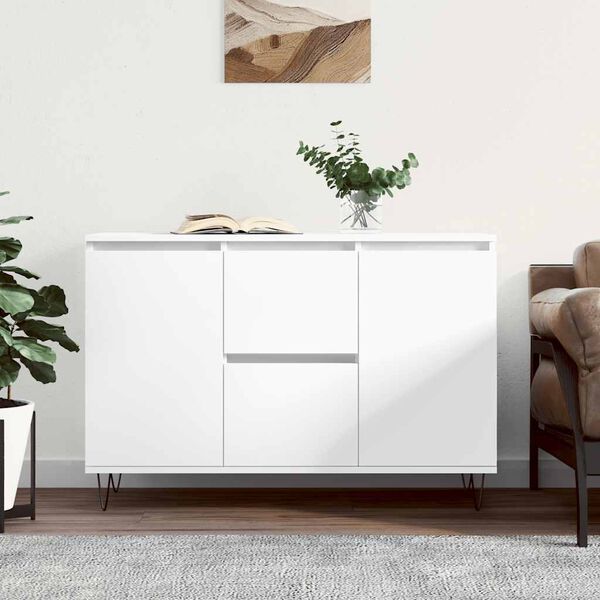 vidaXL Sideboard Weiß 101,5x35x70 cm Holzwerkstoff