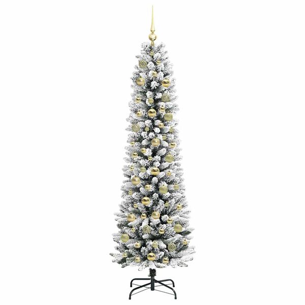 vidaXL K&uuml;nstlicher Weihnachtsbaum mit 300 LEDs mit St&auml;nder Wei&szlig; 180 cm