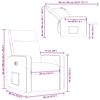 vidaXL Relaxsessel Elektrisch Taupe Stoff