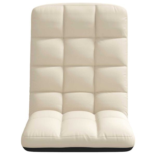 vidaXL Bodenstuhl Faltbar Leinen 71x51x62 cm