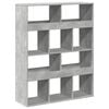 vidaXL B&uuml;cherregal Betongrau 100x33x125,5 cm Holzwerkstoff