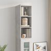 vidaXL Wandschrank Betongrau 34,5x32,5x90 cm Holzwerkstoff
