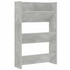vidaXL Wand-Schuhschrank Betongrau 60x18x90 cm Holzwerkstoff