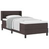 vidaXL Boxspringbett mit Kopfteil Dunkelbraun 200 x 80 cm Stoff