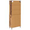 vidaXL Highboard mit Schubladen 2 pcs Altholz Holzwerkstoff