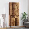 vidaXL Highboard Wandmontiert Altholz 69,5 x 34 x 180 cm Holzwerkstoff