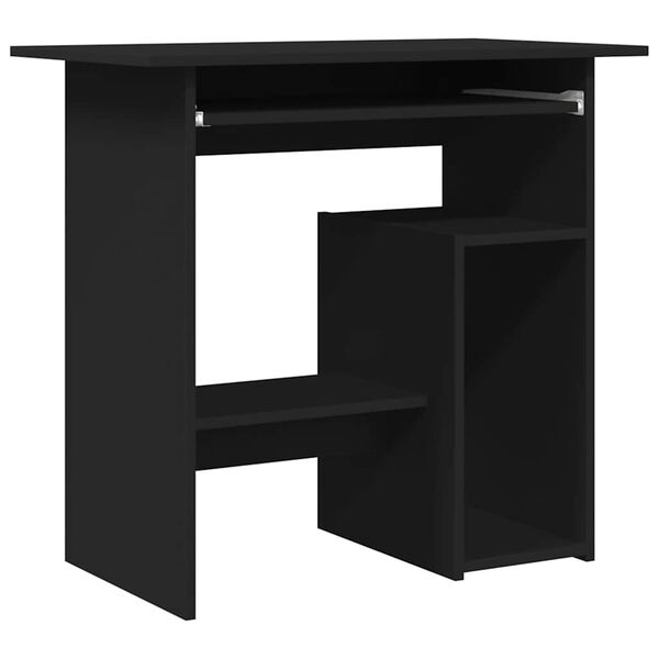 vidaXL Schreibtisch Schwarz 80x45x74 cm Holzwerkstoff