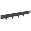 vidaXL Raseneinfassung 10 Stk. 100 x 15 cm Stahl Schwarz