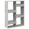 vidaXL B&uuml;cherregal Betongrau 100x33x135 cm Holzwerkstoff