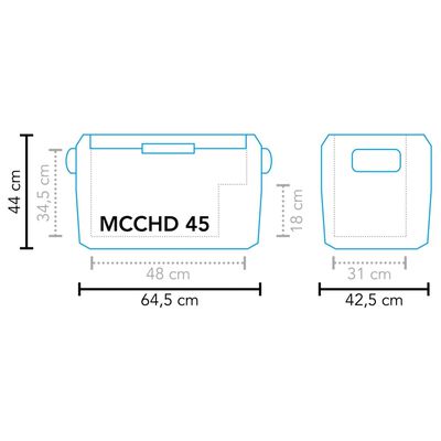 Mestic Kühlbox Kompressor MCCHD-45 Schwarz 43 L